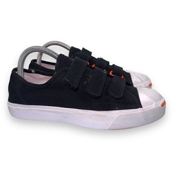 Converse Jack Purcell Low Easy-On 'Black Total Orange' 168136C Women's 7.5 - Picture 4 of 11